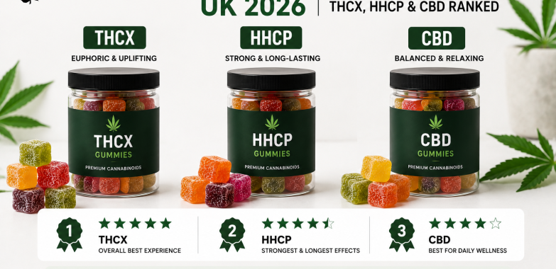 Best Cannabinoid Gummies UK 2026 — THCX, HHCP & CBD Ranked