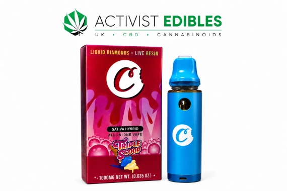 Cookies THCP Vape UK Triple Scoop Liquid Diamonds + Live Resin Smart LCD 1ml