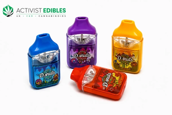 Donuts V3 Switch THCP Pod UK 2ml Dual Chamber 20% THCP Switch Function UK Compliant