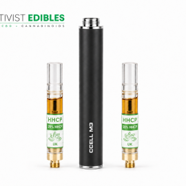 HHCP Vape Kit UK | CCELL M3 Battery + 2x 1ml Cartridge | 20% HHCP | 12 Flavours