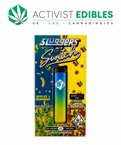 Sluggers Hit Switch THCP Filled Vape UK Compliant
