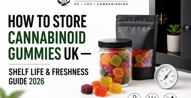 How to Store Cannabinoid Gummies UK — Shelf Life & Freshness Guide 2026