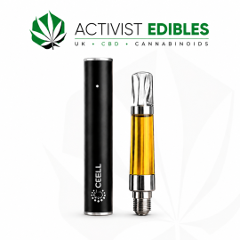 THCP Vape Kit UK | CCELL M3 Battery + 1ml Cartridge | 20% THCP | 12 Flavours | 0% THC