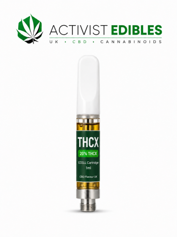 THCX CCELL Vape Cartridge 1ml 20% THCX 10 Flavours CBD Flower UK