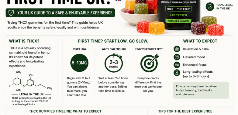 THCX Gummies First Time UK — What to Expect (Honest Guide)