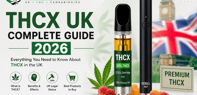 THCX UK — Complete Guide 2026: What It Is, Effects, Legality & Best Products
