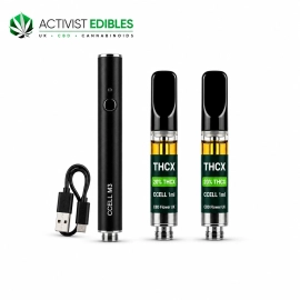 THCX Vape Bundle UK | CCELL M3 Battery + 2x 1ml Cartridges | 20% THCX | 12 Flavours