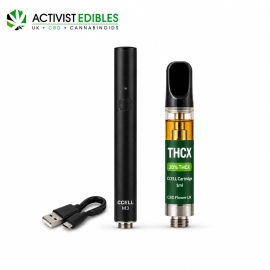 THCX Vape Kit UK | CCELL M3 Battery + 1ml Cartridge | 20% THCX | 12 Flavours