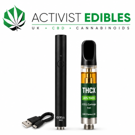THCX Vape Kit UK | CCELL M3 Battery + 1ml Cartridge | 20% THCX | 12 Flavours