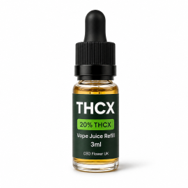 THCX Vape Juice E-Liquid Refill | 3ml | 20% THCX | 8 Flavours | CBD Flower UK
